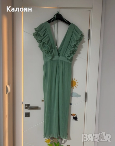 TOPSHOP дамска дълга рокля - размер EUR-36/UK-8, снимка 3 - Рокли - 51800772