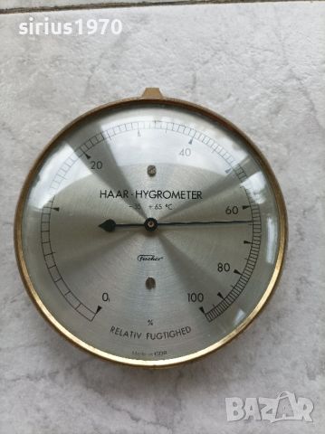 хигрометър ГДР бившата, снимка 1 - Стенни часовници - 46049166