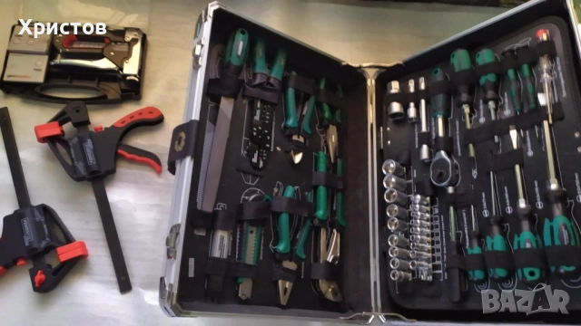 НОВ Метален куфар Mannesmann с НЕПОЛЗВАНИ инструменти,108 части от чужбина, снимка 7 - Куфари с инструменти - 52306136