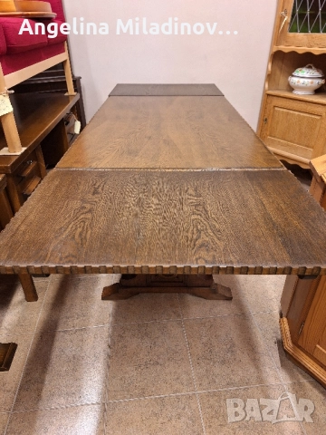 УНИКАТ! Маса за трапезария с богата дърворезба , снимка 10 - Маси - 52132877