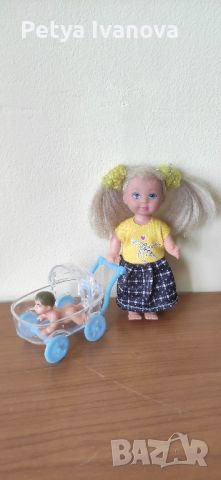 Малка кукличка с количка и бебе, снимка 6 - Кукли - 45317179