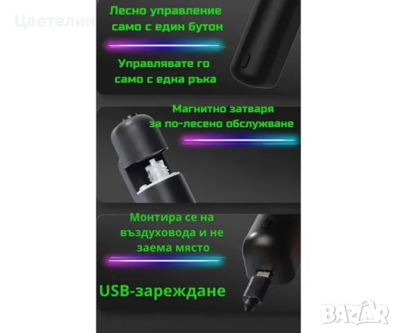 Дефузер-ароматизатор за автомобил, снимка 4 - Аксесоари и консумативи - 47927687