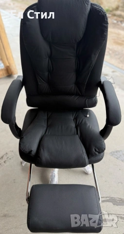 Ергономичен въртящ се офис стол с масаж и поставка за крака, снимка 9 - Столове - 53574056