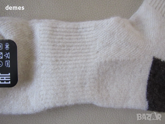 Машинно плетени чорапи от органична 100 % вълна размер 40-42, снимка 4 - Мъжки чорапи - 52355314