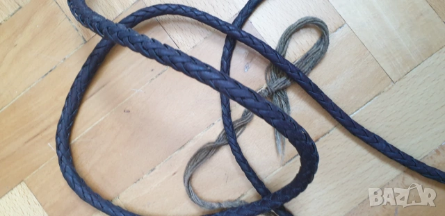 Камшик от черна телешка кожа стил Индиана Джоунс, снимка 2 - Антикварни и старинни предмети - 54238242