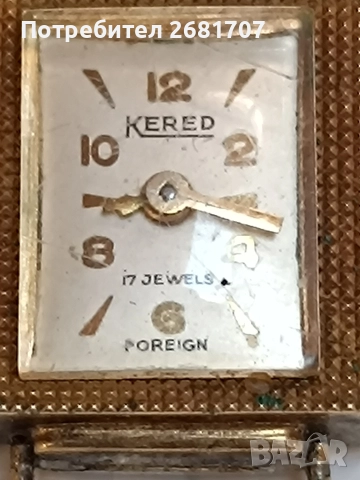 позлатен дамски часовник Kered, снимка 2 - Дамски - 52961426