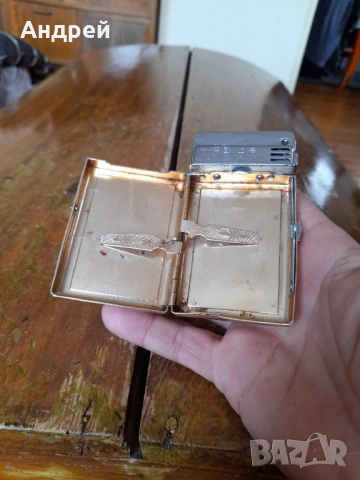 Стара табакера ,запалка Sunflower, снимка 6 - Други ценни предмети - 54044968