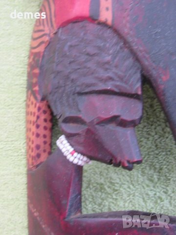 Голяма африканска маска на масай, Кения, снимка 7 - Антикварни и старинни предмети - 50855565