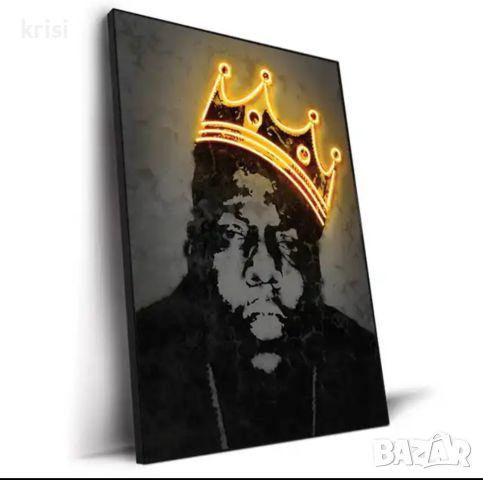 Картина  Biggie’s Crown (без рамка) 60х90см, снимка 4 - Картини - 45472609