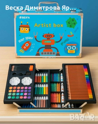 Творчески комплект за рисуване с изключително разнообразие от цветове