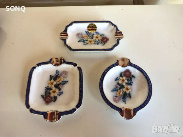 Уникални Стари Английски Порцеланови Пепелници, снимка 2 - Антикварни и старинни предмети - 51164333