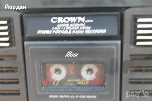 Радио касетофон ''Crown C&C  630 FW'', снимка 4 - Радиокасетофони, транзистори - 51195261