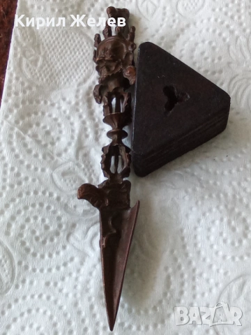 Бронзова кама от Камбоджа 54240, снимка 7 - Колекции - 53752705