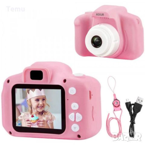 Детски електронен фотоапарат. Цвят: Син или Розов, снимка 4 - Други - 46417134