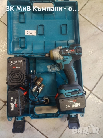 гайковерт с 2 батерии, снимка 3 - Винтоверти - 52075252