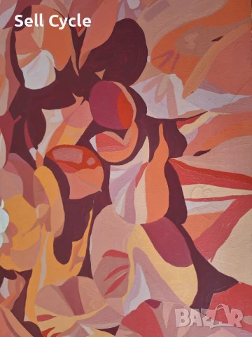 ✅КАРТИНА МАСЛО - ЛИЛИЯ В РОЗОВО - 120/80 СМ. ❗, снимка 4 - Картини - 51413553