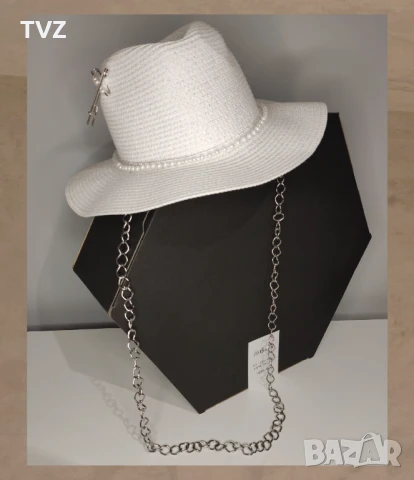 Летни шапки черна, бяла, розова, бежова , снимка 9 - Шапки - 50869633