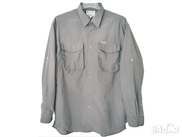 Columbia GRT Outdoor Hiking Trek Shirt / L-XL* / мъжка риза лятна с дълъг ръкав / състояние: отлично, снимка 10 - Ризи - 45278475