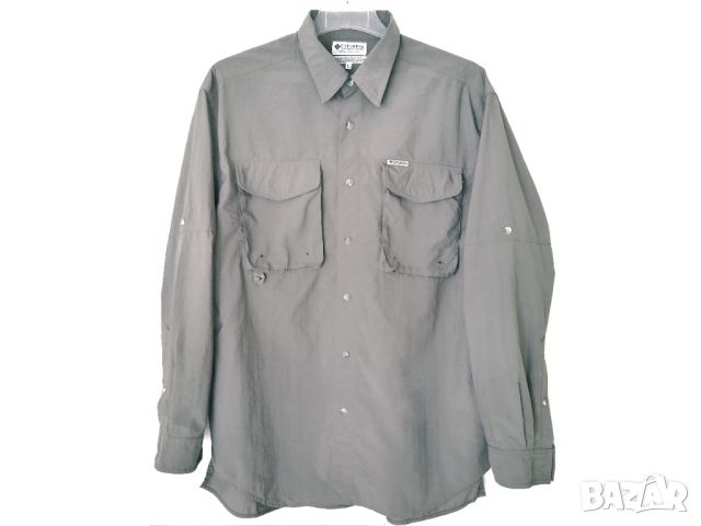 Columbia GRT Outdoor Hiking Trek Shirt / L-XL* / мъжка риза лятна с дълъг ръкав / състояние: отлично, снимка 12 - Спортна екипировка - 45278487