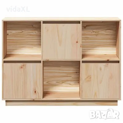 vidaXL Сайдборд, 110,5x35x80 см, бор масив(SKU:814354）, снимка 4 - Други - 48480088