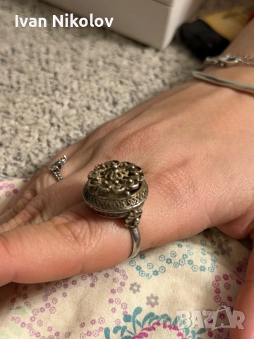 Възрожденски сребърен пръстен, маркировки корона