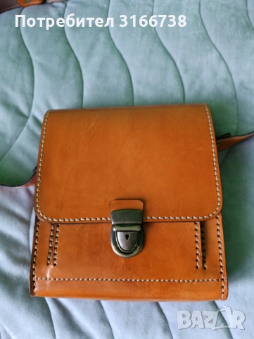 Мъжка чанта  от естествена кожа 