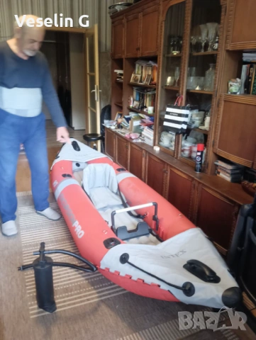 Едноместен надуваем каяк intex Explorer K2, снимка 5 - Водни спортове - 53761980