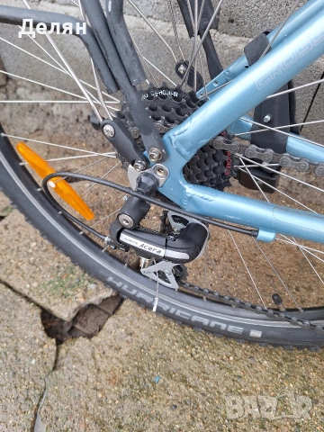 Велосипед CROSSWAVE 26",алуминиева рамка,преден амортисьор,скорост 3×8,монтаж SHIMANO ACERA,фар, снимка 9 - Велосипеди - 53600218