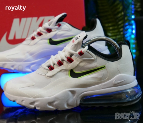 NIKE AIR MAX 270 REACT Цвят-Бяло, Черно и Зелено мъжки маратонки , снимка 4 - Маратонки - 51629314