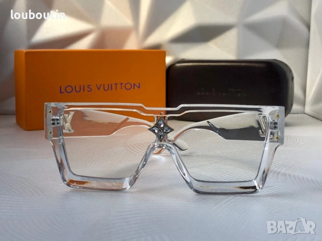 Louis Vuitton прозрачни мъжки слънчеви очила маска унисекс дамски, снимка 6 - Слънчеви и диоптрични очила - 51762707