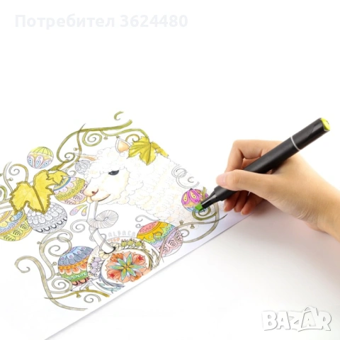 168 броя Маркери за рисуване в чанта с цип , снимка 3 - Рисуване и оцветяване - 53358749