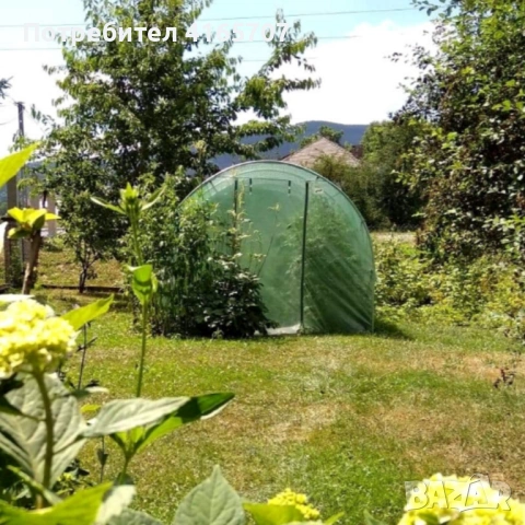 Градинска оранжерия 3 сегментова с допълнителна вентилация 3 х 2 х 2м, снимка 3 - Оранжерии - 53650625