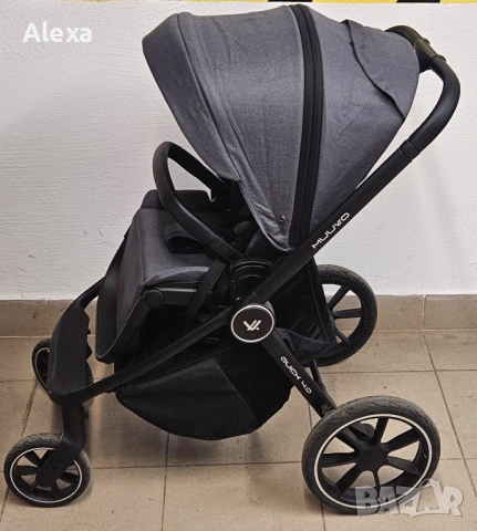 Бебешка количка 2в1 Muuvo Quick 4.0 Iron Graphite Отлично състояние, снимка 14 - Детски колички - 53696536