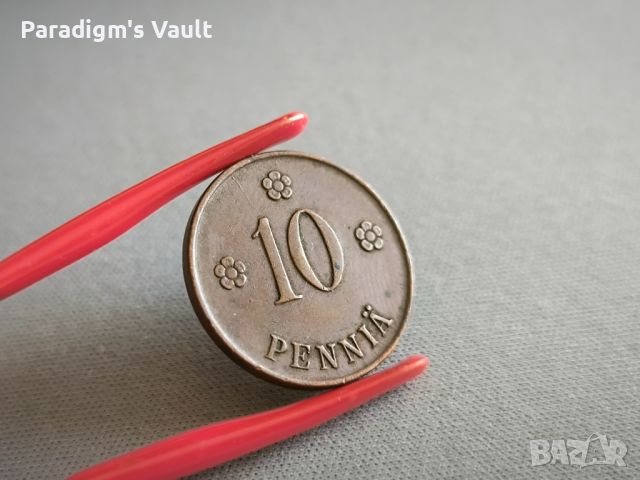 Монета - Финландия - 10 пения | 1919г., снимка 1 - Нумизматика и бонистика - 45999192