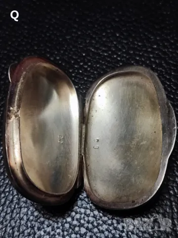 сребърна кутийка за емфие, снимка 8 - Антикварни и старинни предмети - 50277019