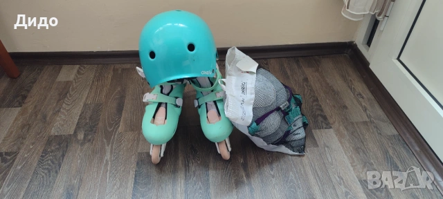 Ролери за деца Oxelo, опал зелен размер 34-36, снимка 4 - Ролери, кънки - 53904544