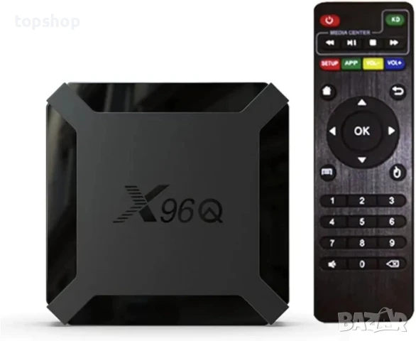 ТВ бокс НА БЪЛГАРСКИ Мултимедия плеър X96Q Allwinner H313, Smart TV BOX, Android 10, 4K, WiFi