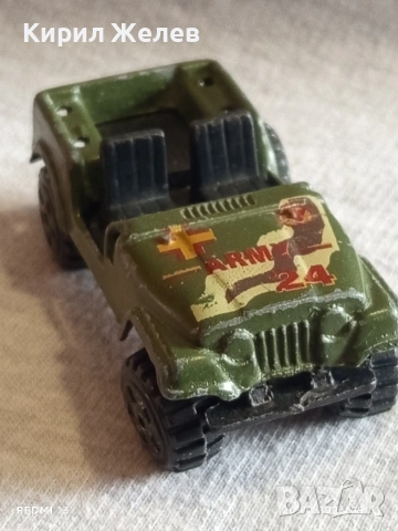 Метална количка Военен джип Army 24 винтидж модел за КОЛЕКЦИЯ ДЕКОРАЦИЯ 28429