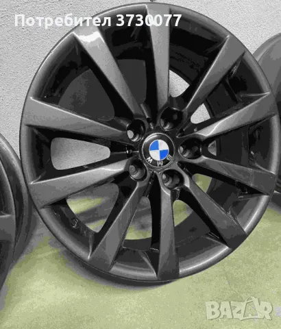 BMW 18" стил style 328 5x120 ET30 8J 4 броя джанти графит, снимка 3 - Части - 46993235