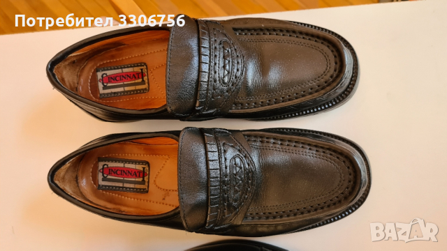 почти нови мъжки зимни обувки-италиански-естествена кожа 43 номер , снимка 4 - Мъжки боти - 44960124