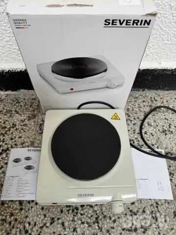 Електрически Котлон Severin KP 1091, 1500W, 18.5см Чугунена Плоча, Безстепенно Регулиране!, снимка 3 - Котлони - 50379547