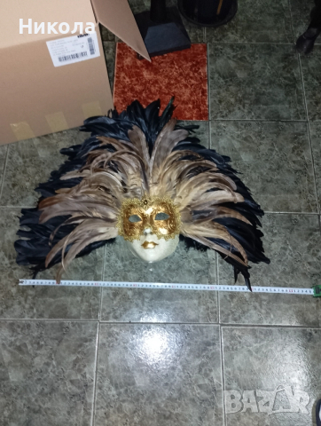 Венецианска маска, слонска дървена глава, снимка 3 - Декорация за дома - 51393931