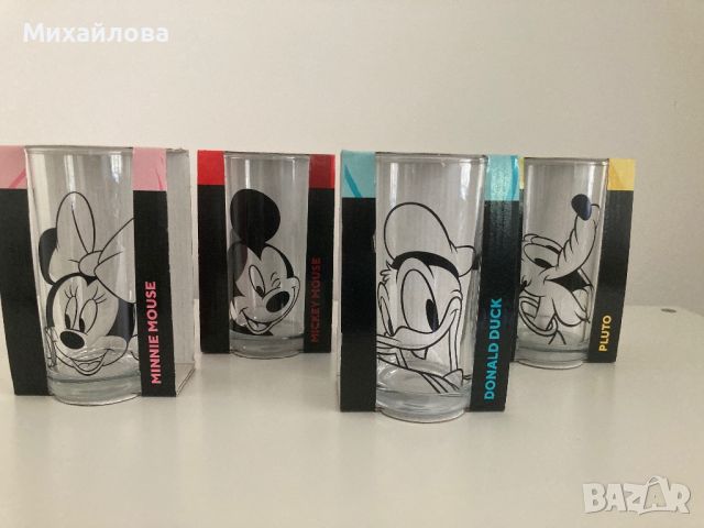 Стъклени чаши с герои на Уолт Дисни /Walter Disney - Замръзналото кралство, снимка 1 - Чаши - 44740727