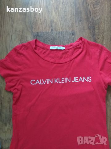 calvin klein jeans - страхотна дамска тениска S, снимка 3 - Тениски - 46010243