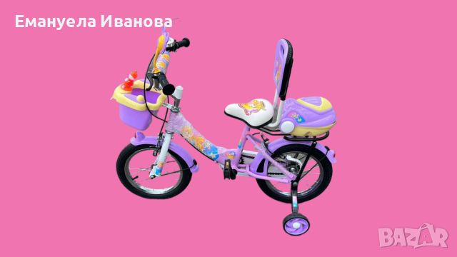 Детски велосипед 14 инча, циклама, снимка 2 - Велосипеди - 46051980