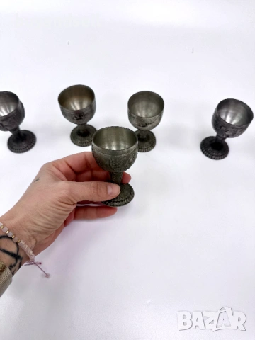 Калаени чаши , снимка 2 - Антикварни и старинни предмети - 53535745