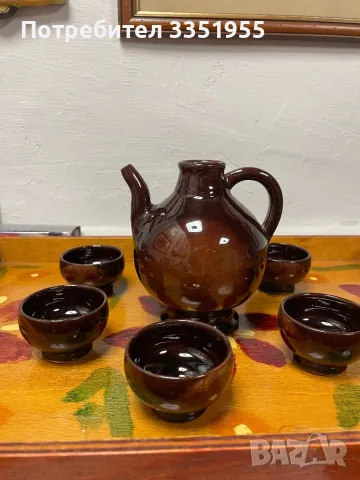 Сервиз за Ракия Троянска Керамика, снимка 2 - Сервизи - 50356949