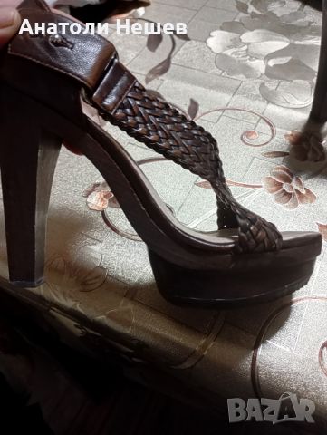 Маркови дамски сандали с висок ток , снимка 4 - Дамски обувки на ток - 46246946