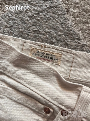 Levi’s 501 Premium – бели дънки Размер: 33/34, снимка 3 - Дънки - 53425056