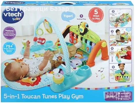 Нова VTech мултифункционална гимнастика с пиано и сензорна игра за бебе, снимка 7 - Образователни игри - 51678180